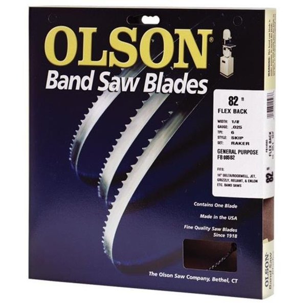 Olson Saw Olson Saw 08582 14 TPI Hard Edge Flex Back Band Saw Blade  82 x 0.125 in. 2033801